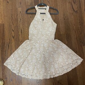 City Studio HomeComing nude sequenced dress